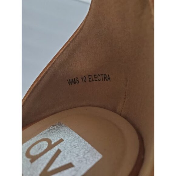 Dolce Vita DV EUC Tan & Beige Platform Wedge Sandals w/ Rubber Sole - Size 10 - Picture 13 of 14